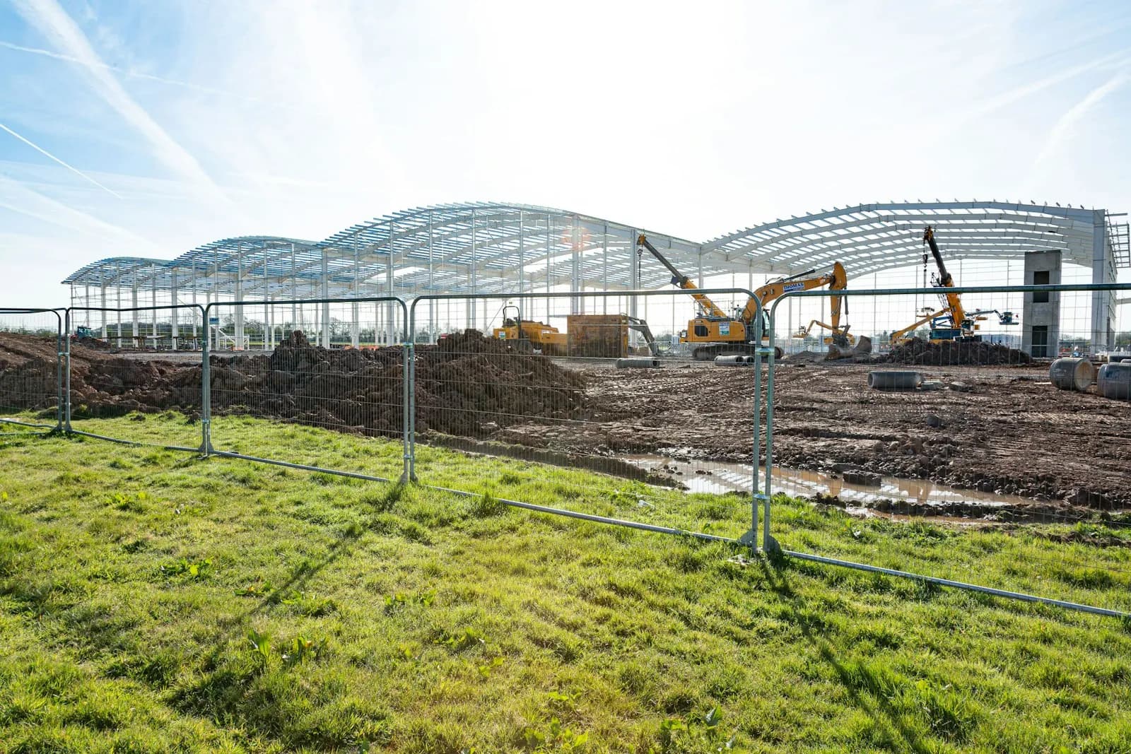 Construcción de naves con estructura de acero